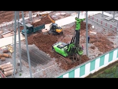 Какова рабочая ширина и глубина полностью гидравлической подземной буровой установки для вращающейся