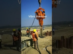 Электрический вибропогружатель с гидравлическим приводом для фундаментов 90 кВт