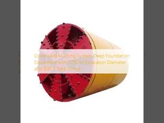 Оборудование для глубокого фундамента с системой выемки грунта вниз, диаметр экскавации 3730 м и общая тяга 800 т