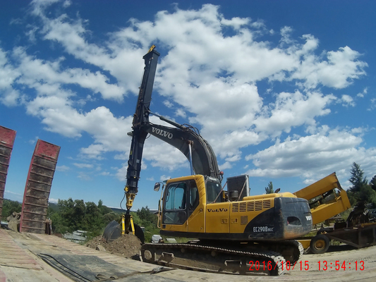 KM150 Clamshell Телескопический экскаватор с длинной рукой 3.6t Гидравлический цилиндр